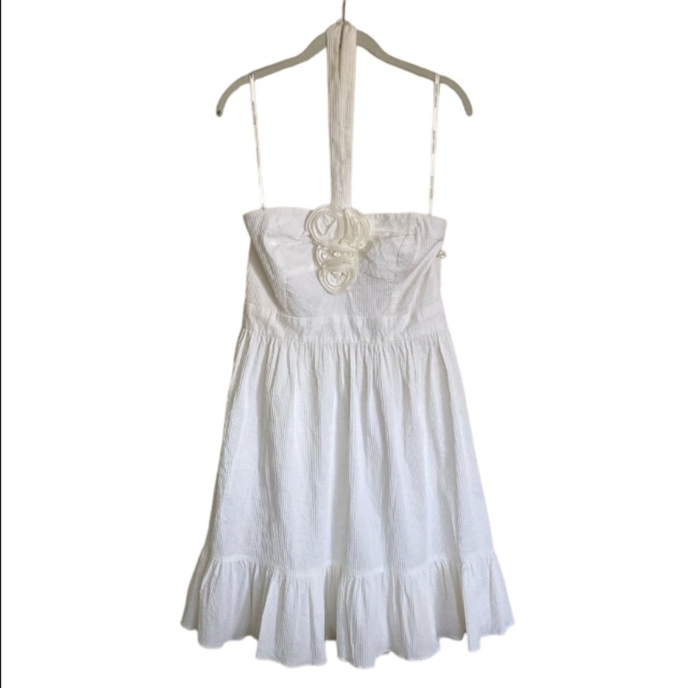 NWT Maggy London Rosette Halter Dress Sz 12